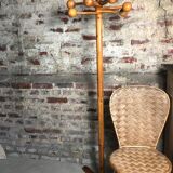 coat rack on foot in solid pine 6 hooks made in Sweden