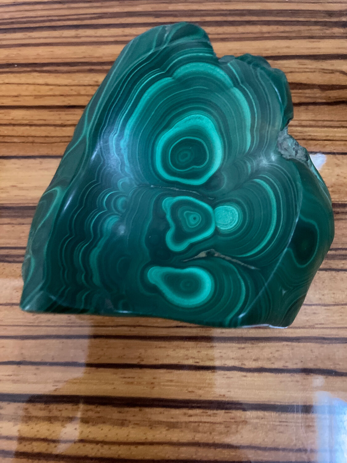 Cendrier bloc de malachite 310 gr