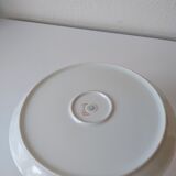 Limoges porcelain cheese service with drawing of regional cheeses and coats of arms 1 tray and 6 plates