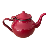 Burgundy glazed teapot