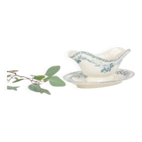 HBCM ironstone sauceboat, Guadaloupe model