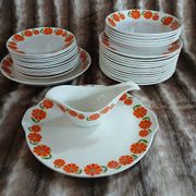 13 assiettes plates vintages Moulin des Loups