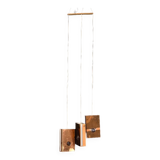 Copper and glass pendant light from the 1970s.