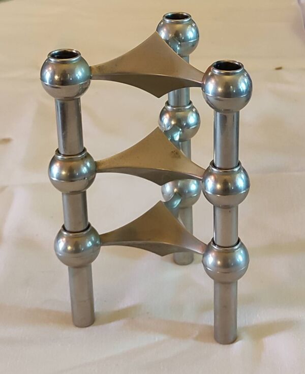 3 anciens bougeoirs Nagel design années 1960