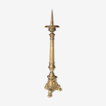 Brass candle spade, 19th