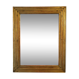 Degas profile mirror in patinated gilded wood  49x61cm