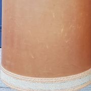 Pair of 70s Kaiser Leuchten lamps in brushed metal with original shades