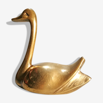 Massive brass swan 1960