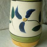 West germany ceramic vase vintage floral decor year 1960