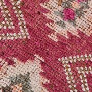 3x11 Vintage Pink & Brown Turkish Runner Rug, 87x339Cm