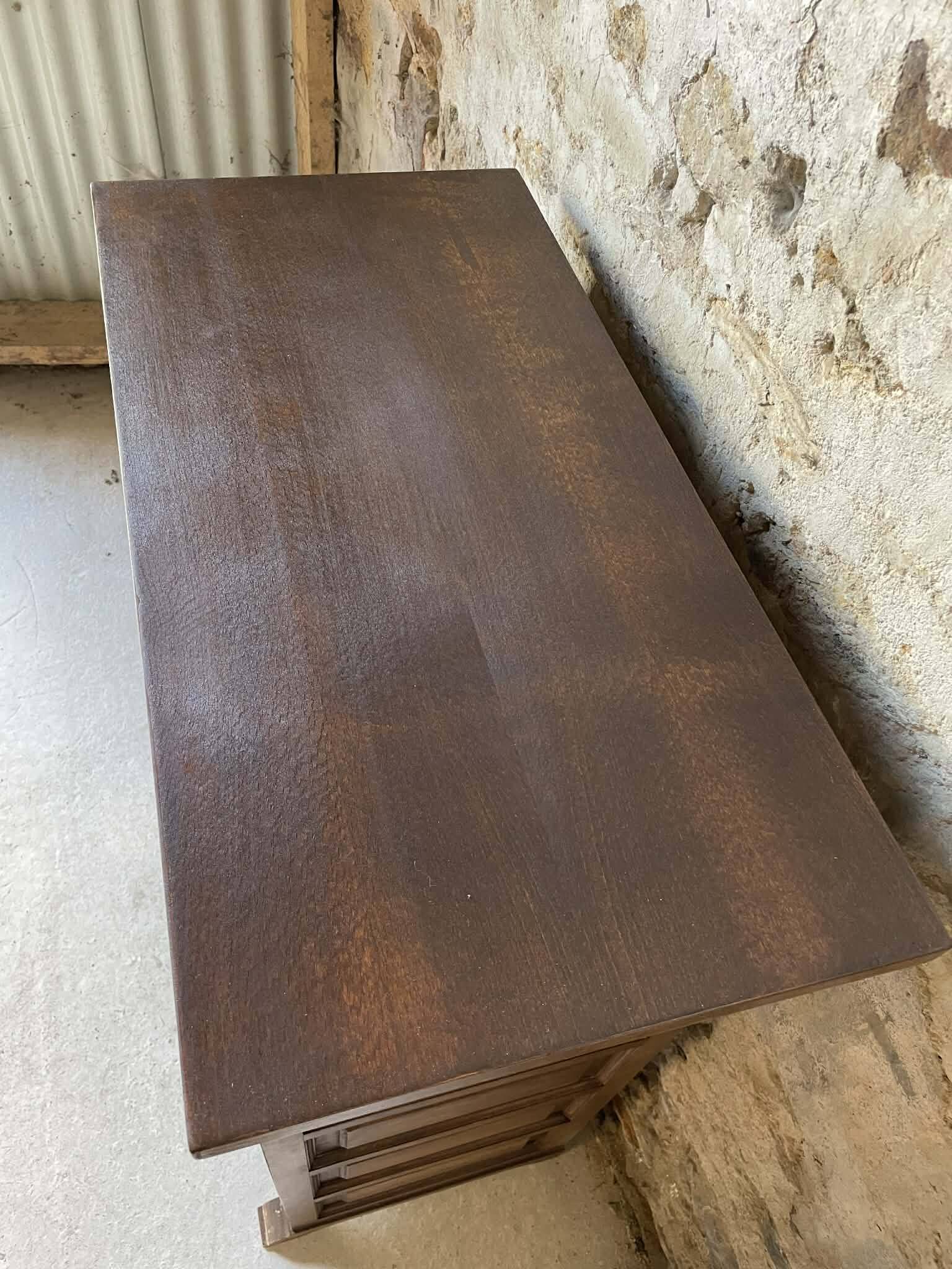 Scottish chest of drawers in olive wood – 6 drawers