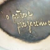 Glazed ceramic pitcher, design from the 50s/60s, signed "La Poterie Perigordine"