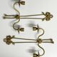 Antique Pair of 2-Light Wall Lights - Gilt Bronze - Louis XVI Style Knot