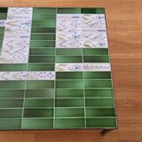 Roger Capron table in glazed green ceramic, France, vintage design.