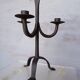 Brutalist wrought iron candle holder ep 1940/50