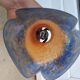 Antique Art Deco glass paste lamp tulip signed VIANNE