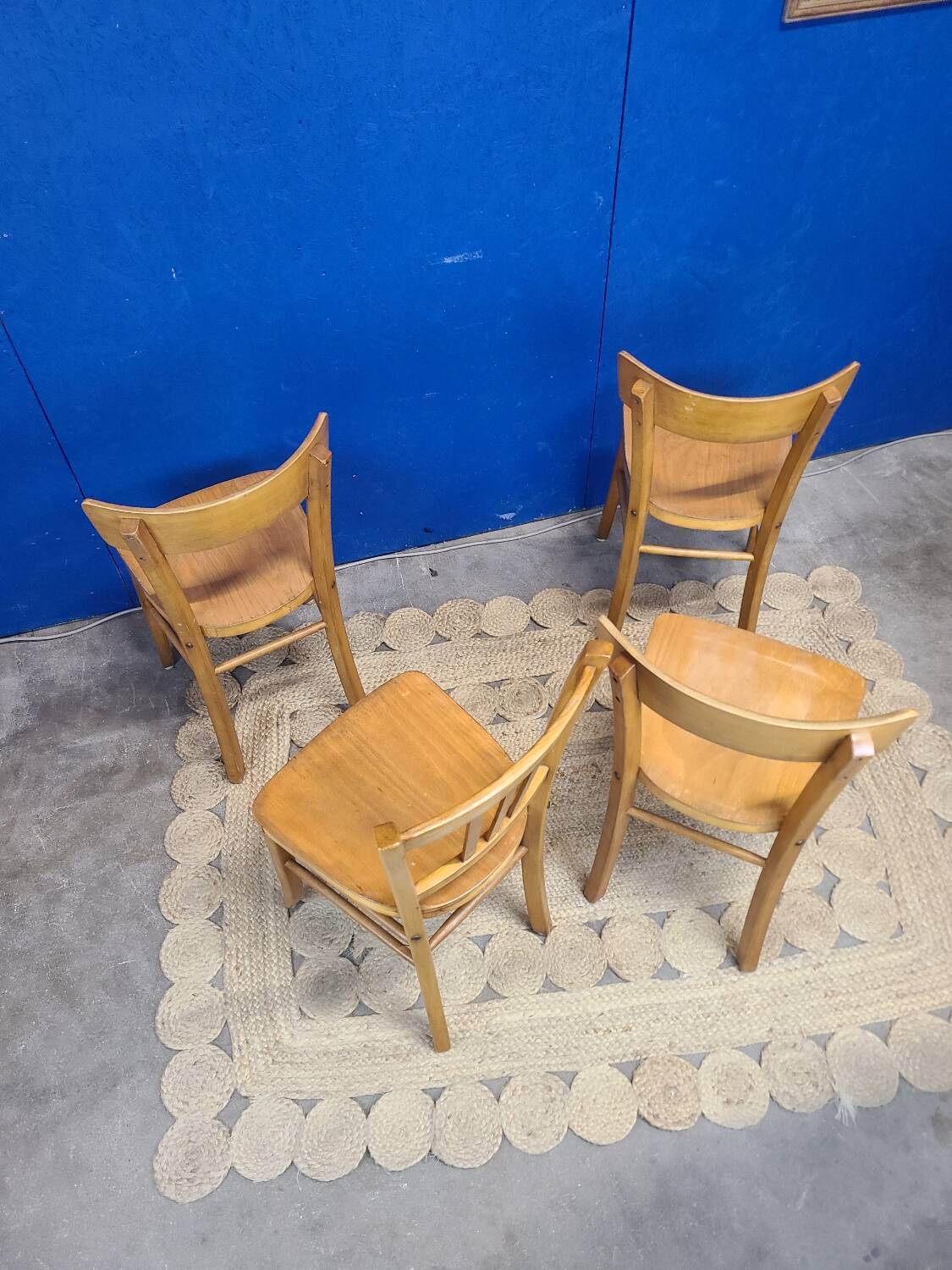 4 vintage luterma bistro chairs