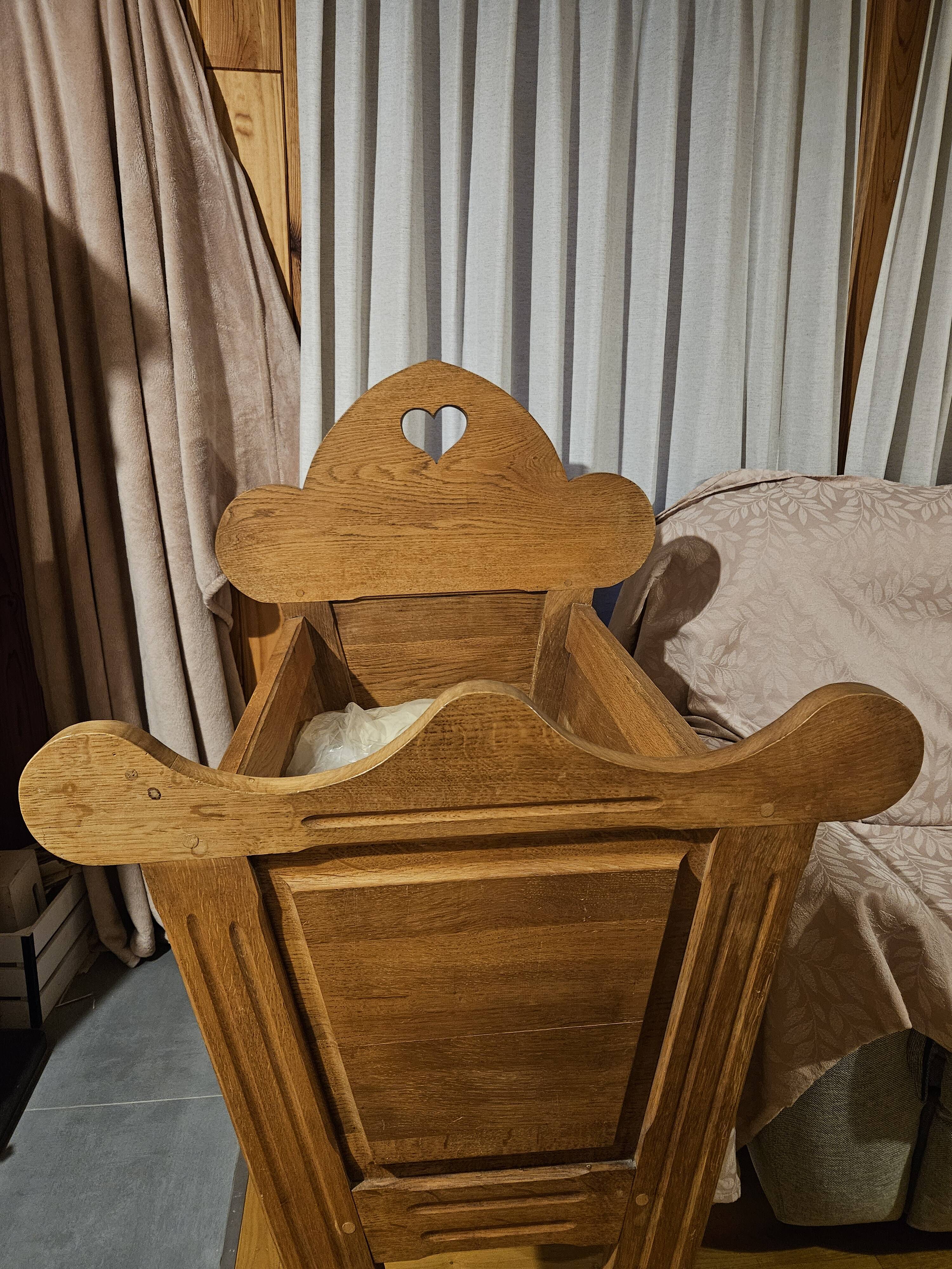 Berceau ancien chêne massif