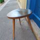 Tripod side table in rockabilly style from the 1960s.