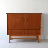 Scandinavian teak highboard