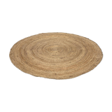 Husch Natural Round Scandinavian Jute Rug 155cm