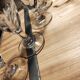 12 small twisted bistro glasses, 19th century