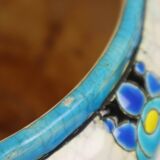 Vase Pot de Fleurs Polychrome Catteau Boch Keramis Art Déco ca. 1922
