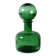 Emerald Green Glass Decanter / Genie Bottle with Stopper / Empoli / 1960s