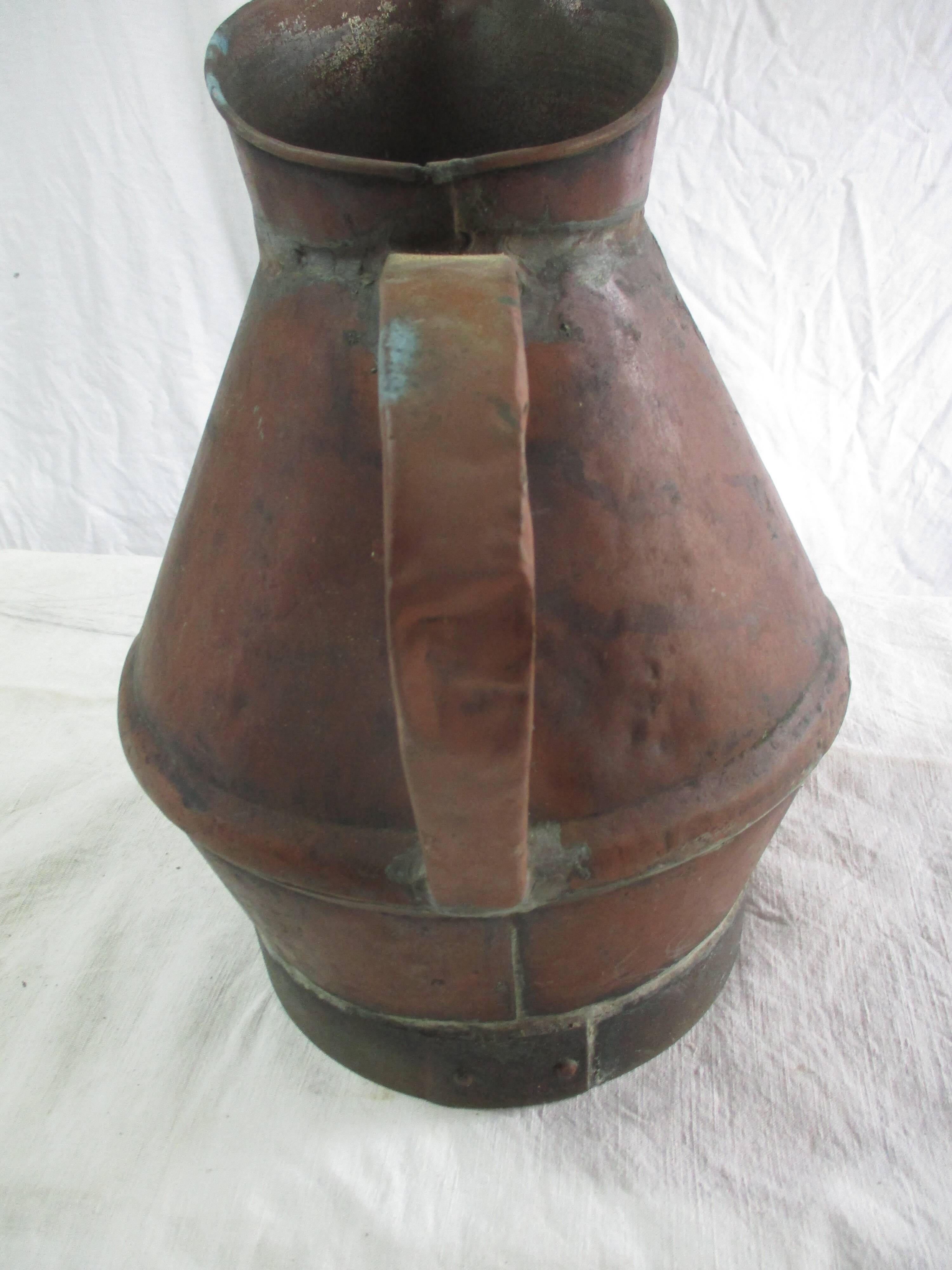 Copper pitcher