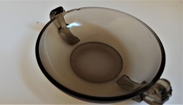 Dessert service dish + 6 cups 50s