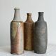 Lot de 3 bouteilles anciennes en grès