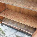Parisian antique black patinated showcase