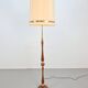Vintage Scandinavian Floor Lamp in Teak and Brass, 1960s