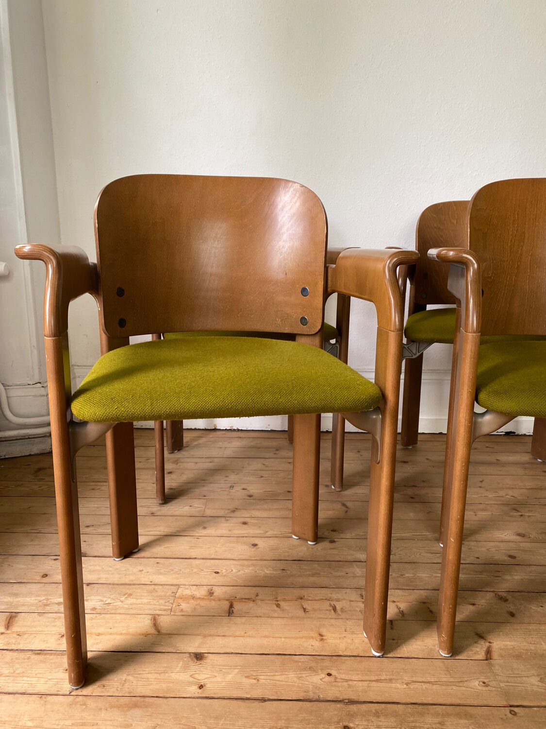 Set of 4 Armchairs by Bruno Rey for Dietiker 1970