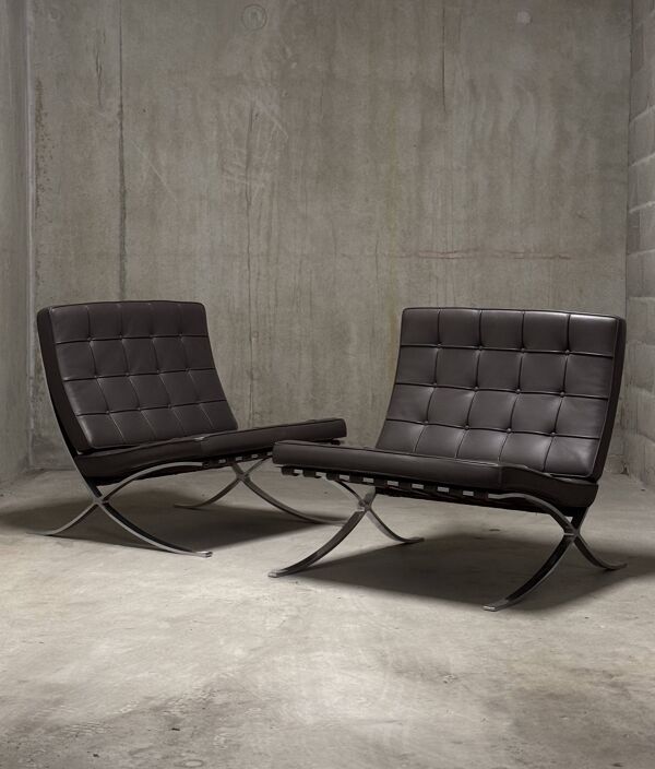 Fauteuil Barcelona Mies Van Der Rohe Knoll