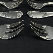Set of 12 Christofle Marly oyster forks – new in blister pack, sealed original box.