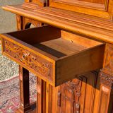 Walnut Cabinet with Marble Inlays Renaissance Style
