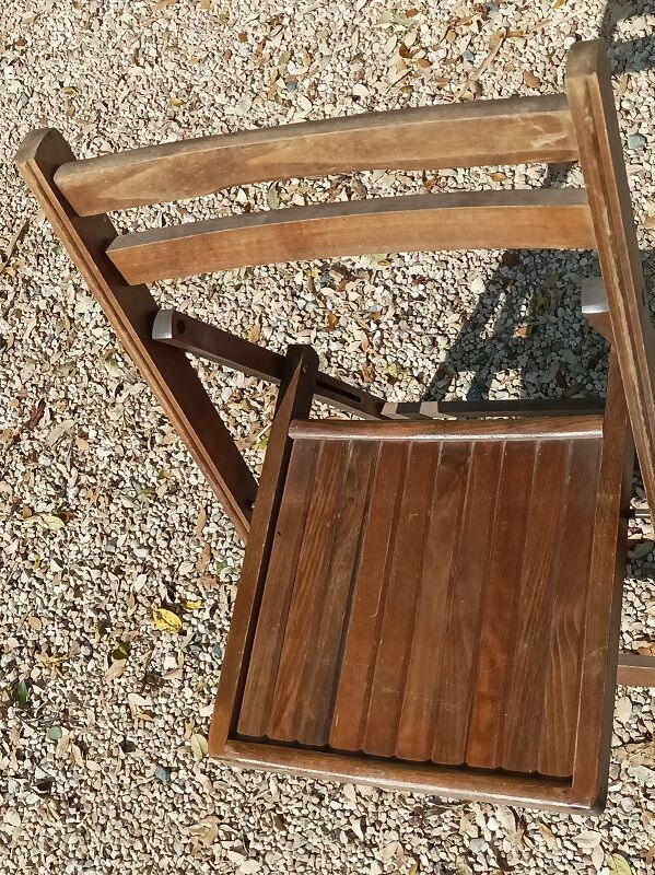 Folding chair solid wood