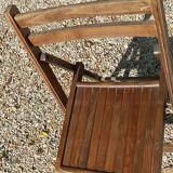 Chaise pliante bois massif