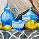 Dessin aquarelle nature morte