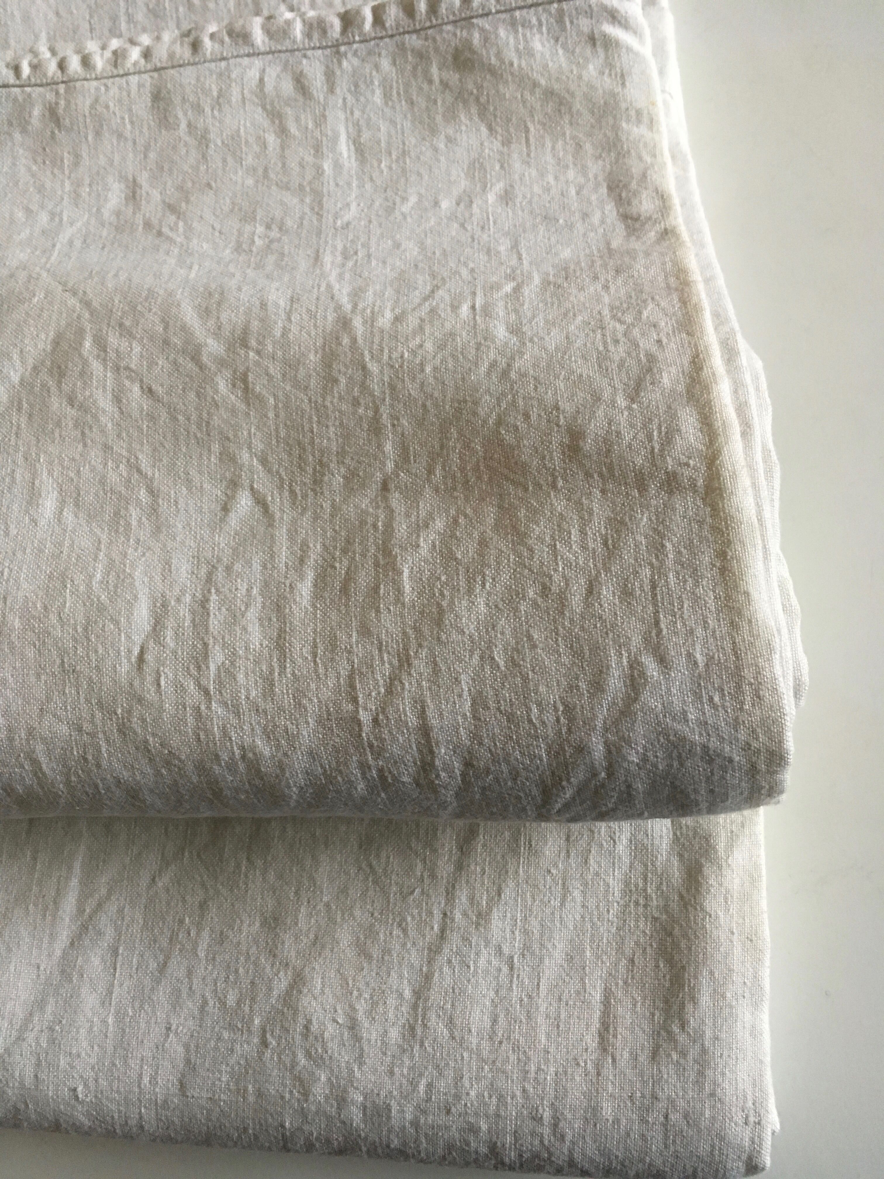 19th farm tablecloth in raw linen cloth reserve of l 2m kit