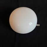 Vintage round opaline wall light