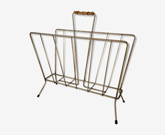 Porte revue en métal doré années 50/60