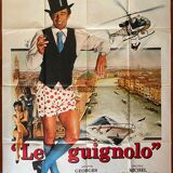 Original cinema poster "Le Guignolo" Jean-Paul Belmondo 120x160cm 1980