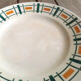 Badonviller ceramics round plate quiberon collection