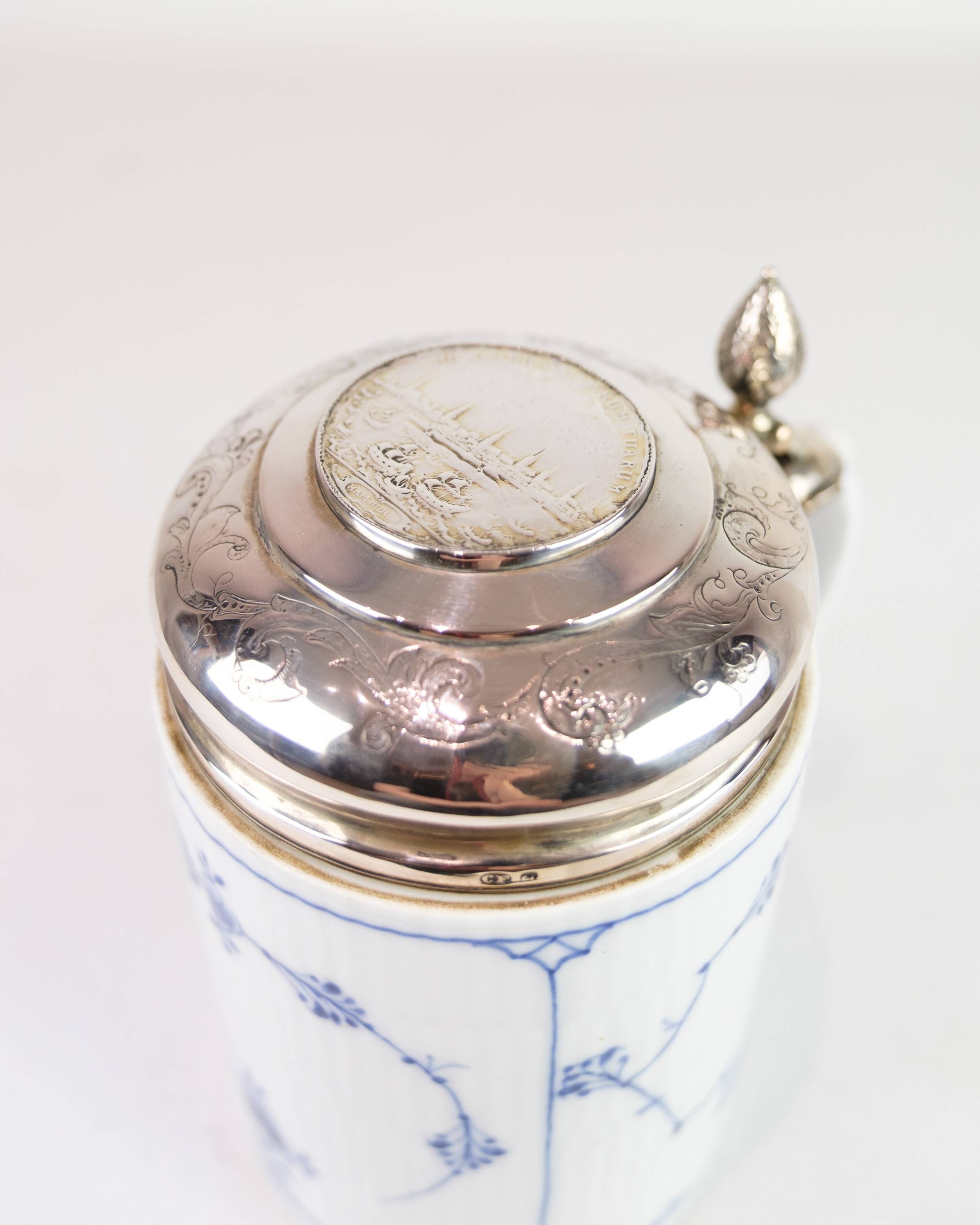 Mug With Baroque Lid Model 1/2023 Made In Porcelain By Royal Copenhagen