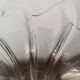 Vintage art deco crystal vase flared corolla flower shape
