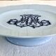 Old large oval dish Brown Westhead Moore & co monogram XIX