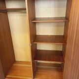 Vintage Scandinavian-style teak wardrobe from the 1960s