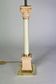 Lamp Tommaso Barbi Murano brass ceramic glass